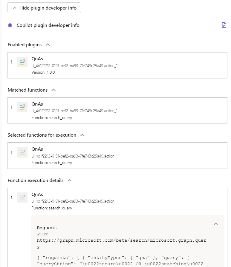 image title Dev info