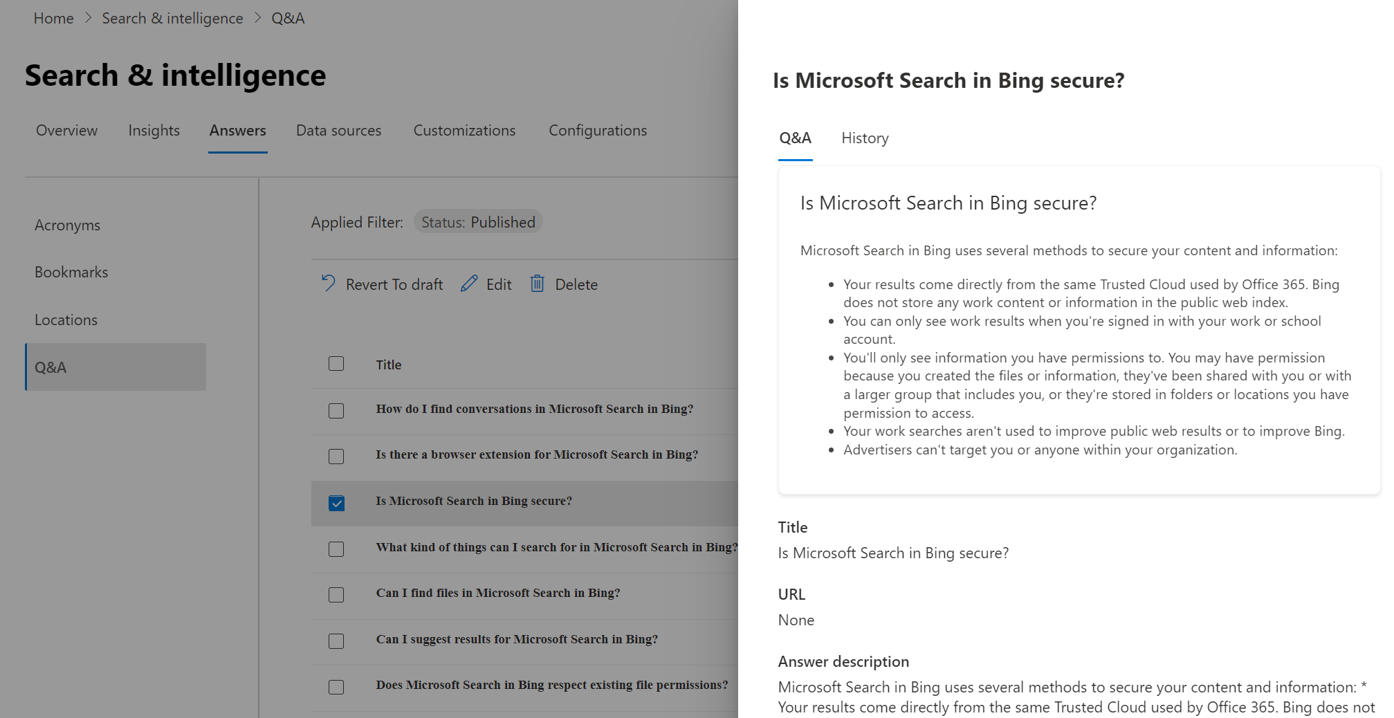 image title Microsoft Search QnAs