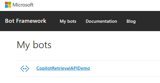 Bot Framework Dev portal